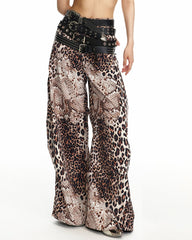 leopard print loose trousers boogzel clothing
