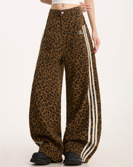 leopard print wide leg pants boogzel clothing