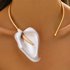 lily flower choker necklace boogzel clothing