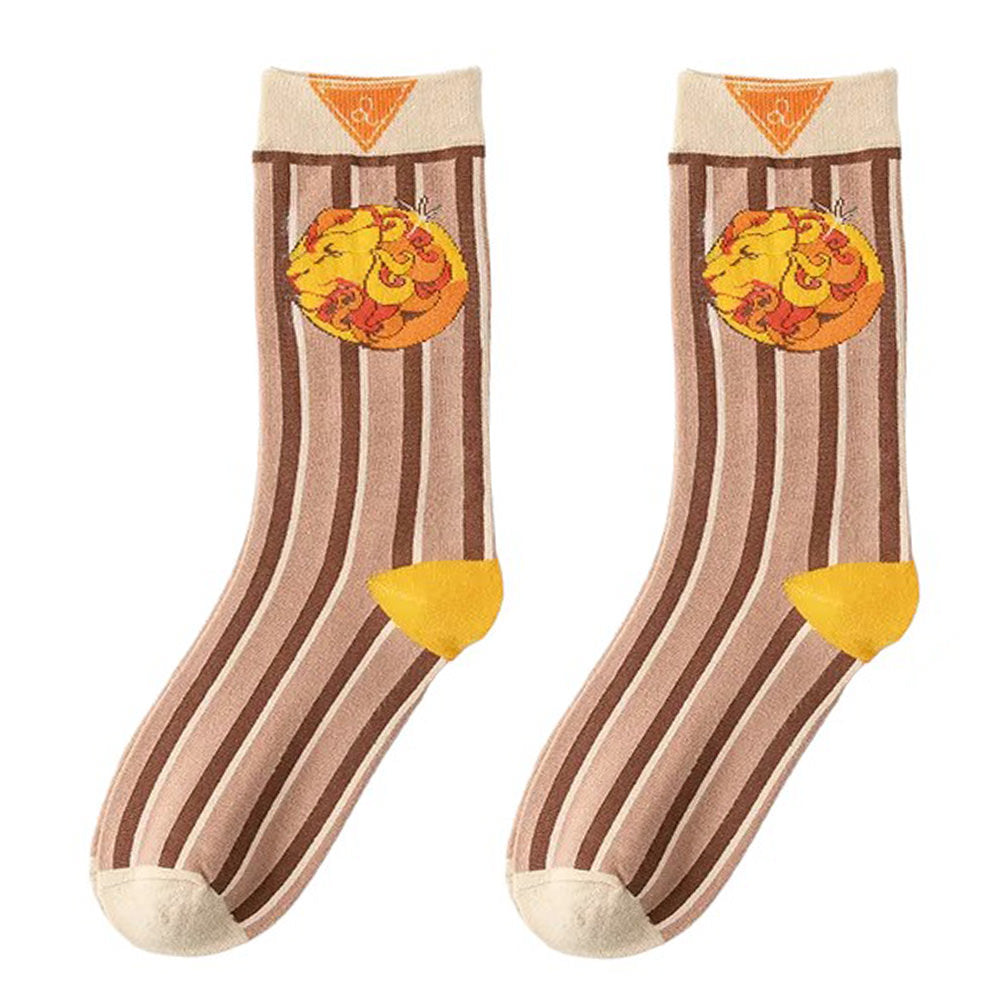 lion striped socks boogzel clothing