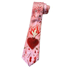 heart embroidery statement tie boogzel clothing