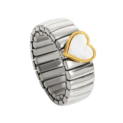 heart silver ring boogze clothing