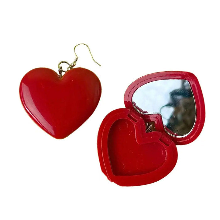 makeup mirror earrings boogzel clothing