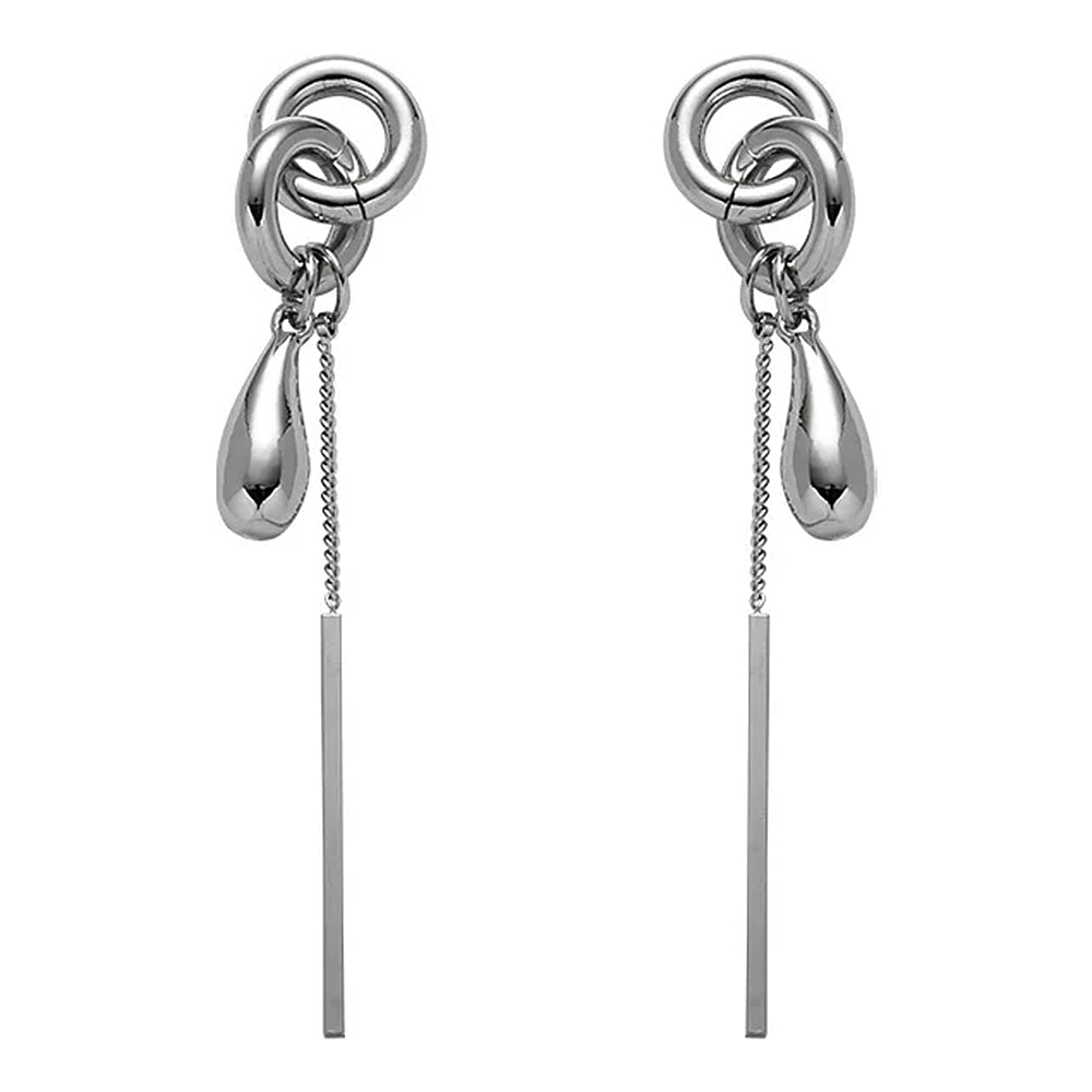 melted chain drop earrings boogzel clothing