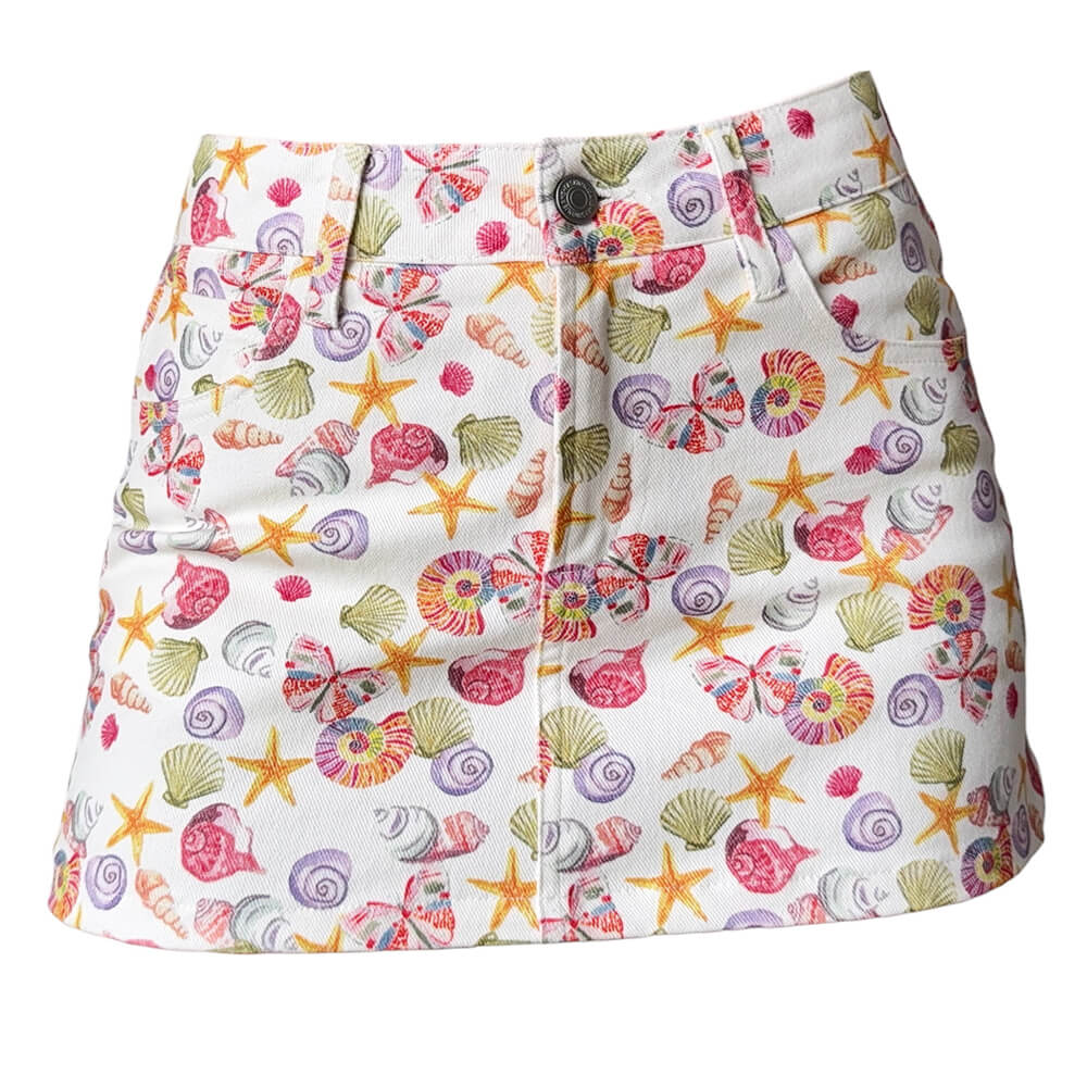 mermaid aesthetic denim mini skirt boogzel clothing