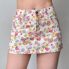 mermaid aesthetic denim mini skirt boogzel clothing