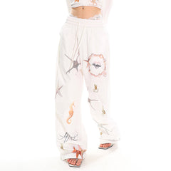 mermaid aesthetic wide leg trousers boogzel clothing