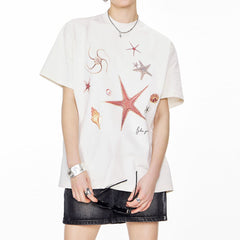 mermaidcore ocean print t-shirt boogzel clothing