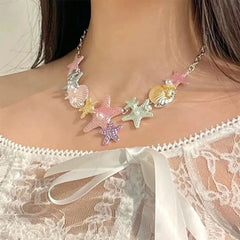 mermaidcore aesthetic necklace boogzel clothing
