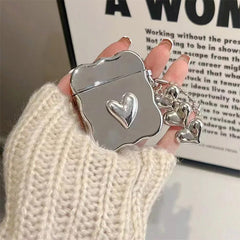 metal heart airpods case boogzel clothing