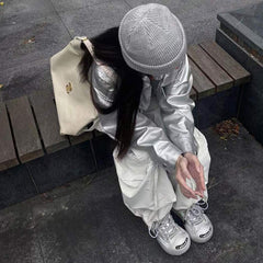 metallic leather jacket boogzel clothing