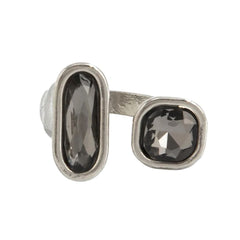 minimalist aesthetic silver ring set boogzel clothing