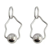 minimalist abstract drop earrings boogzel clothing
