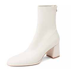 minimalist aesthetic block heel boots boogzel clothing