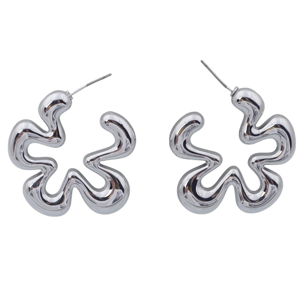 minimalist aesthetic flower earrings boogzel clothing