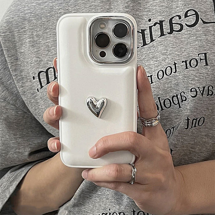 minimalist aesthetic heart iphone case boogzel clothing