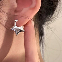 minimalist aesthetic star earrings boogzel clothing