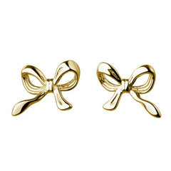 minimalist bow stud earrings boogzel clothing