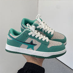 mint green star sneakers boogzel clothing