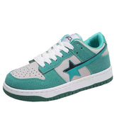 mint green star sneakers boogzel clothing
