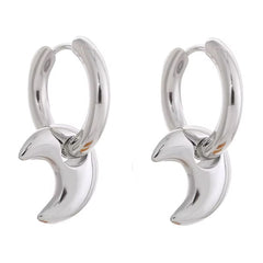 moon drop hoops earrings boogzel clothing