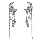 moonstone asymmetrical earrings boogzel clothing