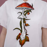 mushroom embroidery necktie boogzel clothing