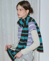 nyc downtown girl striped scarf boogzel clothing