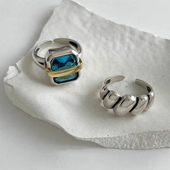 blue gemstone ring boogzel clothing
