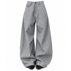 office siren pinstripe wide leg pants boogzel clothing