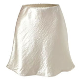 old money satin mini skirt boogzel clothing