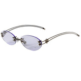 oval rimless glasses boogzel clothing