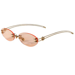 oval rimless glasses boogzel clothing
