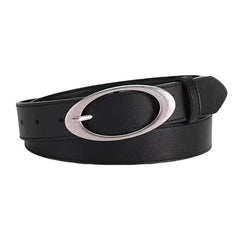 oval buckle black belt boogzel clothing