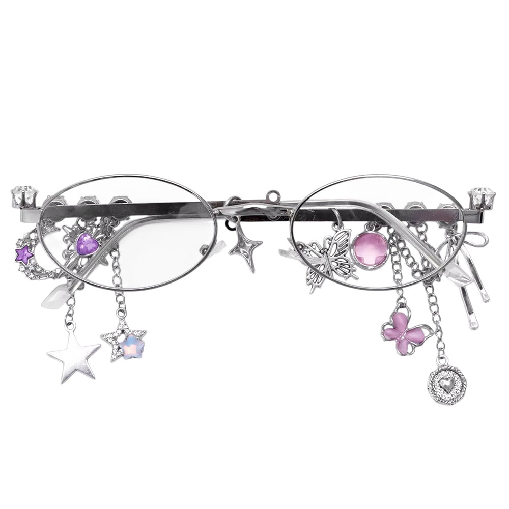 oval sunglasses with charms boogzel clothing