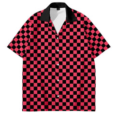 oversized checkered button-up shirt boogzel clothing
