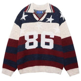 oversized college number sweater boogzel clothing