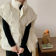 oversized puffer vest boogzel clothing