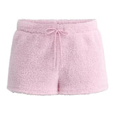 pastel fuzzy mini shorts boogzel clothing