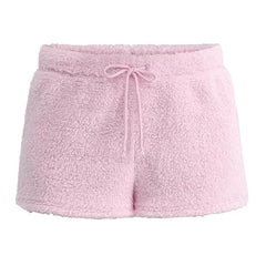 pastel fuzzy mini shorts boogzel clothing