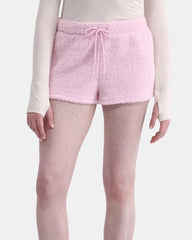 pastel fuzzy mini shorts boogzel clothing