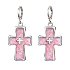pastel goth cross earrings boogzel clothing