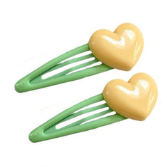 pastel heart hair clip boogzel clothing