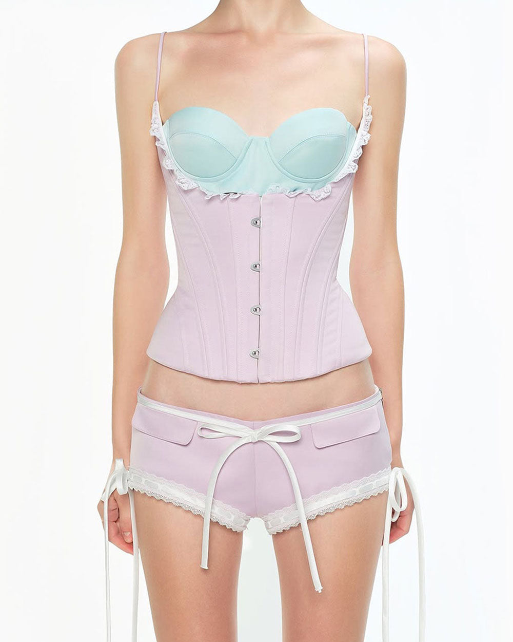 pastel mermaid top and shorts co-ord boogzel clothing