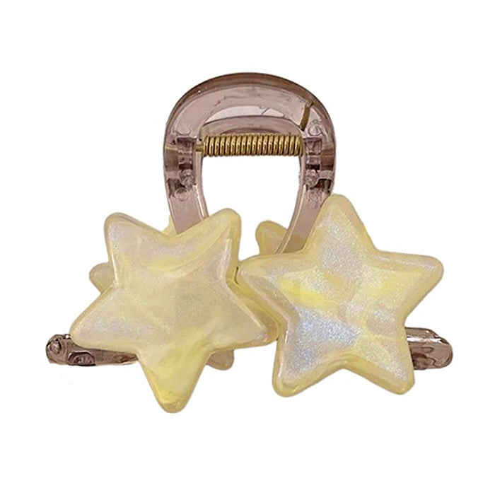 pastel star double hair claw boogzel clothing