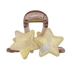pastel star double hair claw boogzel clothing