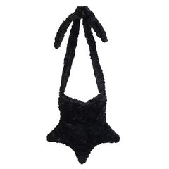 pastel star shaped fuzzy bag boogzel clothing