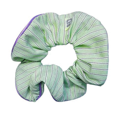 pastel stripe pajama style scrunchies boogzel clothing