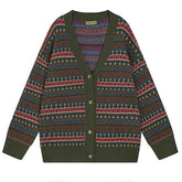 patterned knit oversized cardigan boogzel clothing
