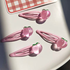 peach hair clips boogzel clothing